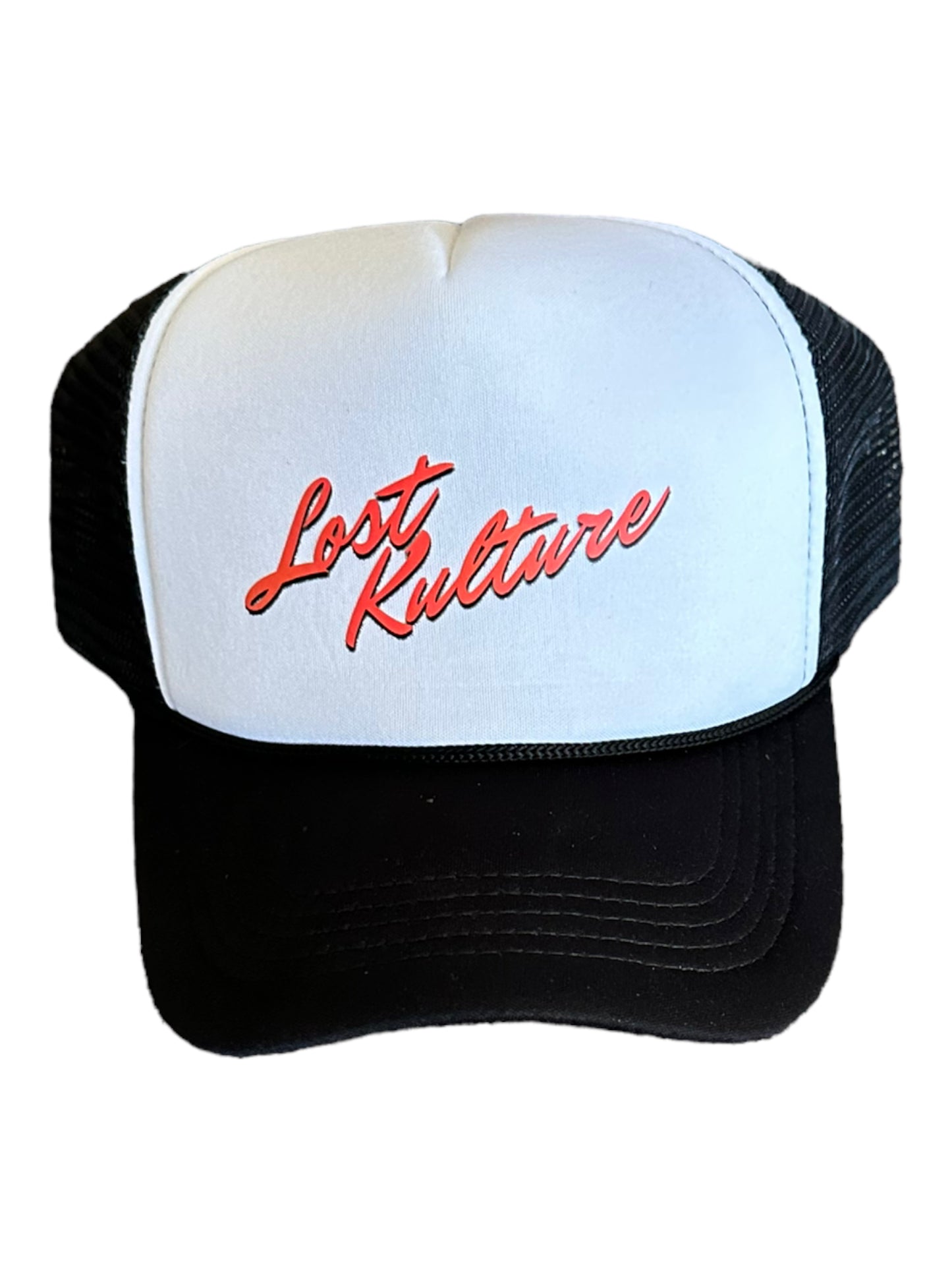 Lost Kulture White & Black Trucker Hat