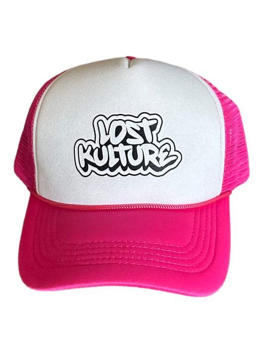 Lost Kulture Pink Trucker Hat